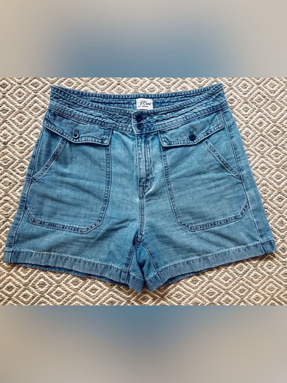 JCrew Utility Denim Shorts Size 6